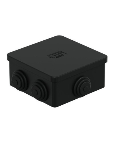 Коробка JBS080 85х85х50, 6 вых., IP44, чёрная (44066BL-1). Коробка монтажная. Экопласт в Новошахтинске