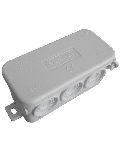 Коробка JBL090 90х42х40, 10 вых., IP55, серая (44055). Коробка монтажная. Экопласт в Новошахтинске