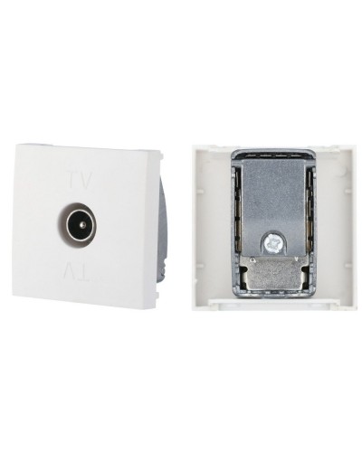 Розетка TV оконечная, белый LK45 (852104). Розетка TV. Экопласт в Новошахтинске