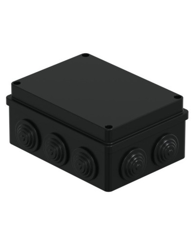 Коробка JBS150 150х110х70, 10 вых., IP55, черная (44009BL-1). Коробка монтажная. Экопласт в Новошахтинске