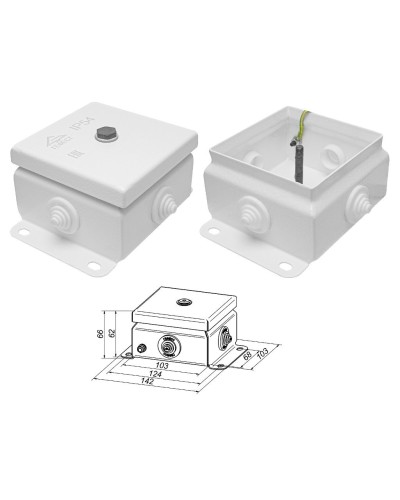 КМ IP55-1010 (без DIN рейки). Коробка монтажная электротехническая. Гефест в Новошахтинске