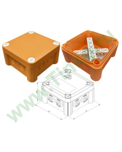 КМ-О-1212(П)(18к)-IP55: Коробка монтажная огнестойкая в Новошахтинске