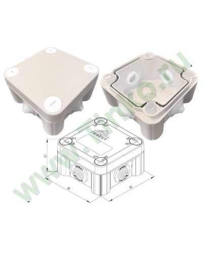 КМ-1010(П)-IP55. Коробка монтажная. Гефест в Новошахтинске