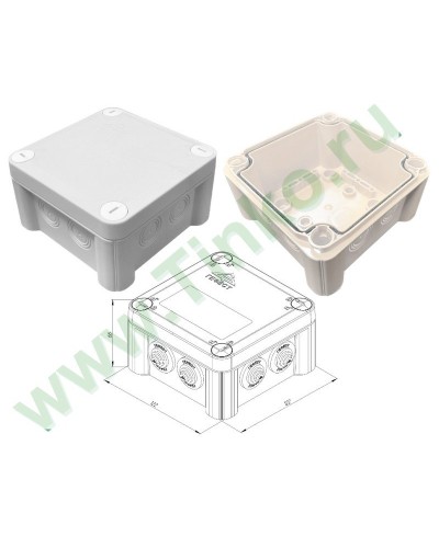 КМ-1212(П)-IP66(БВ). Коробка монтажная. Гефест в Новошахтинске