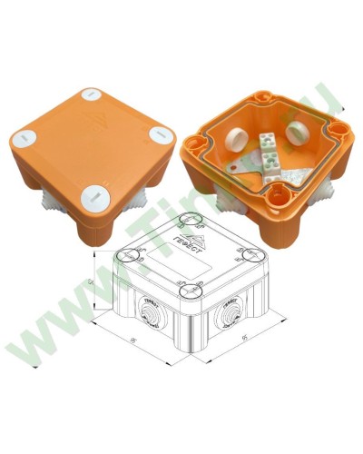 КМ-О-1010(П)(8к)-IP55: Коробка монтажная огнестойкая в Новошахтинске