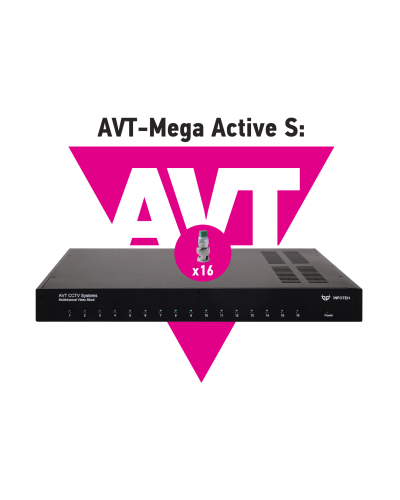 AVT-Mega Active S. 16-ти канальный комплект для передачи AHD/CVI/TVI 5Mp/4Mp/1080p. Инфотех в Новошахтинске