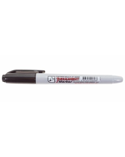 Маркер перманентный Crown «Multi Marker Super Slim» 1 мм, черный, пулевидный (08-8001): Ручка для маркировки в Новошахтинске