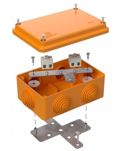 Коробка огнестойкая 120х80х50 (40-0340-FR1.5-4). Коробка огнестойкая для открытой установки. Промрукав в Новошахтинске