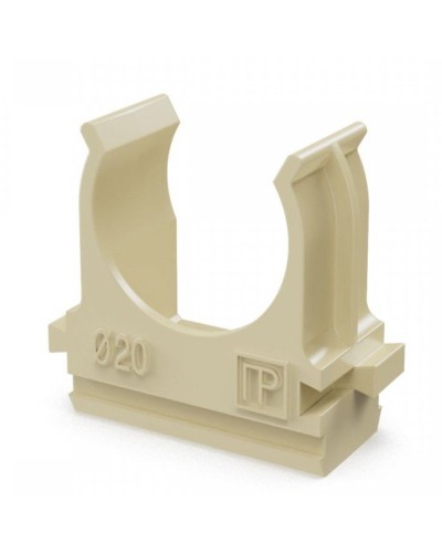 Крепёж-клипса для труб АБС-пластик сосна D20 (100 шт) (PR13.0049). Крепление для труб ПВХ. Промрукав в Новошахтинске