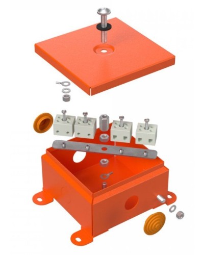 Коробка металлическая огнестойкая 110х110х65 (70-0360-FR2.5-4). Коробка металлическая огнестойкая. Промрукав в Новошахтинске