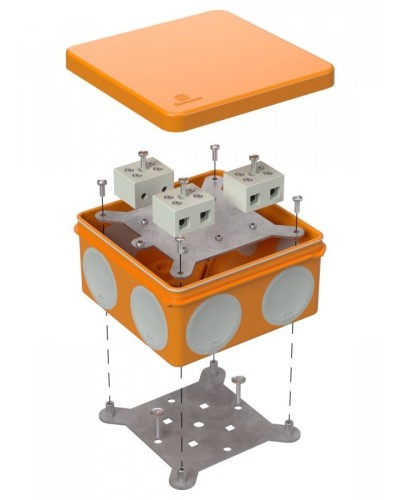 Коробка огнестойкая 100х100х50 (60-0300-FR10.0-6). Коробка огнестойкая для открытой установки. Промрукав в Новошахтинске