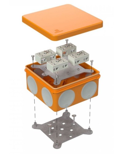 Коробка огнестойкая 100х100х50 (60-0300-FR6.0-4-8-Р Е15-Е60). Коробка огнестойкая для открытой установки. Промрукав в Новошахтинске