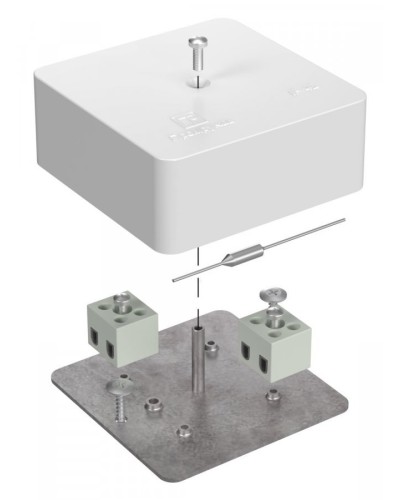 Коробка огнестойкая 75х75х30 (40-0450-FR1.5-4-П). Коробка огнестойкая для открытой установки. Промрукав в Новошахтинске