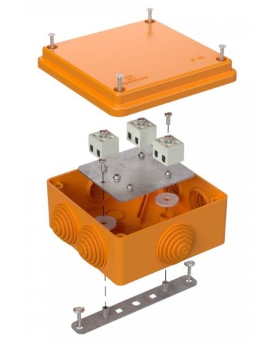 Коробка огнестойкая 100х100х50 (40-0300-FR2.5-6). Коробка огнестойкая для открытой установки. Промрукав в Новошахтинске