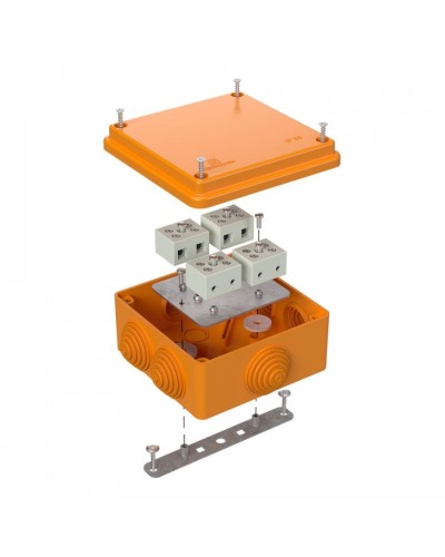 Коробка огнестойкая 100х100х50 для о/п (40-0300-FR6.0-8). Коробка огнестойкая для открытой установки. Промрукав в Новошахтинске