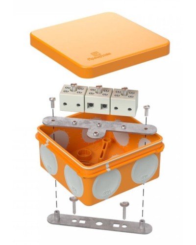 Коробка огнестойкая 60-0210-FR6.0-6 Е15-Е120 80х80х40. Коробка огнестойкая для открытой установки. Промрукав в Новошахтинске