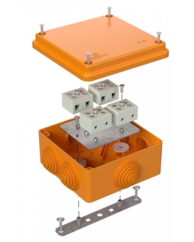 Коробка огнестойкая 100х100х50 для о/п (40-0300-FR2.5-8). Коробка огнестойкая для открытой установки. Промрукав в Новошахтинске