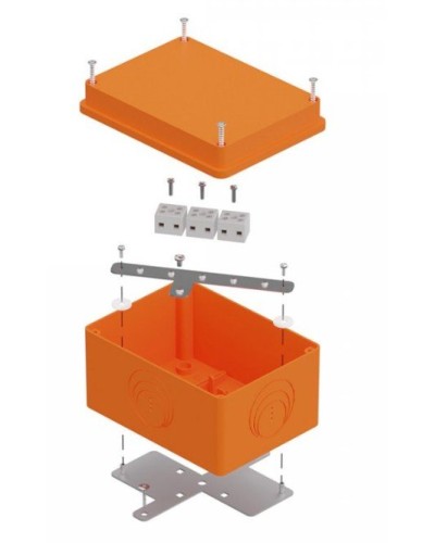 Коробка огнестойкая 150х110х90 E15-E120 для о/п (40-0351-FR6.0-6). Коробка огнестойкая для открытой установки. Промрукав в Новошахтинске