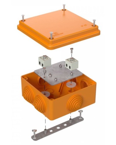 Коробка огнестойкая 100х100х50 (40-0300-FR1.5-4). Коробка огнестойкая для открытой установки. Промрукав в Новошахтинске