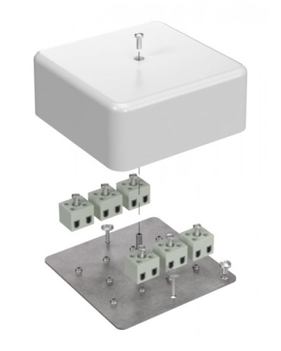 Коробка огнестойкая 103х103х45 (латунь) (40-0470-FR2.5-12-Е60). Коробка огнестойкая для открытой установки. Промрукав в Новошахтинске