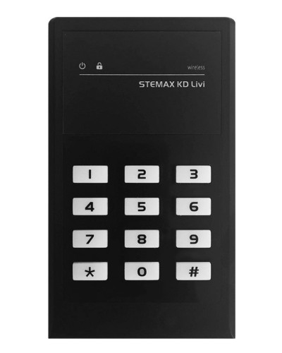 STEMAX KD Livi (черный). Беспроводная кнопочная кодовая панель. Стелс НПП в Новошахтинске
