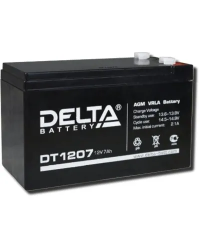 Delta DT 1207. Аккумулятор герметичный свинцово-кислотный. Delta в Новошахтинске
