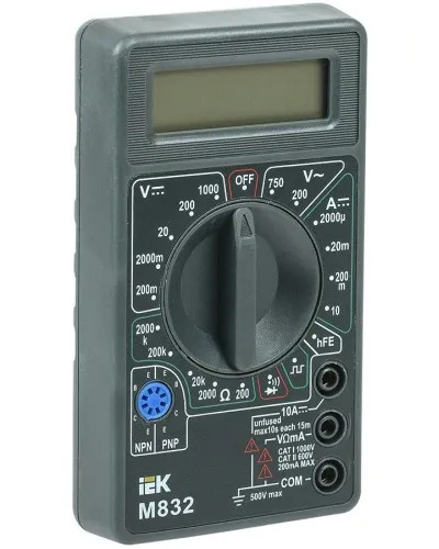 Мультиметр цифровой Universal M832 (TMD-2S-832). Мультиметр цифровой. IEK в Новошахтинске