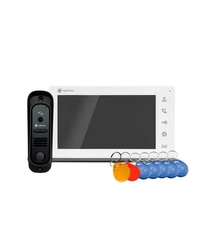 Leader 2.0 IK-7.0 (w+b). Комплект видеодомофона. Optimus в Новошахтинске