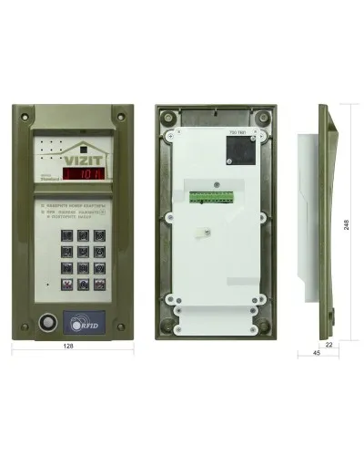 БВД-N101RTCP. Вызывная панель цветная. VIZIT в Новошахтинске