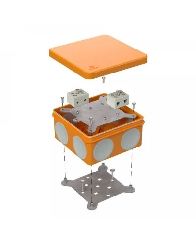 Коробка огнестойкая 60-0300-FR6.0-4 Е15-Е120 100х100х50. Коробка огнестойкая для открытой установки. Промрукав в Новошахтинске